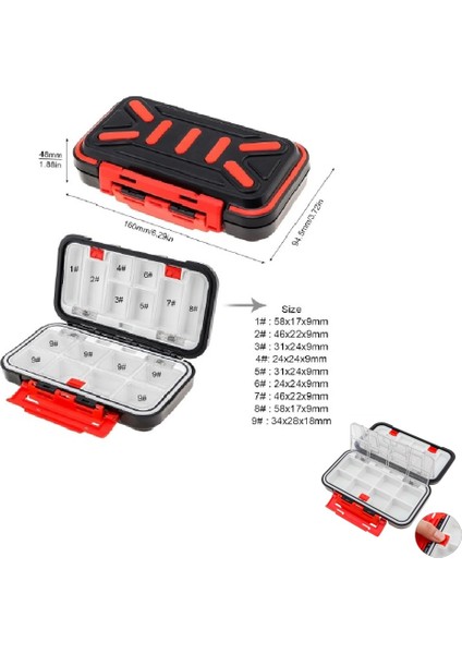 Profesyonel Lrf Malzeme Kutusu 16X9X4.5CM