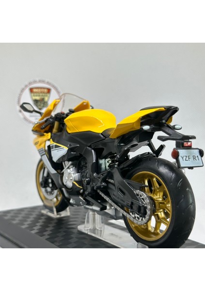 Yamaha Yzf-R1 1:12 Diecast Motosiklet Model – Lisanslı Maisto Metal Maket & Koleksiyon (Sarı) indirimleri