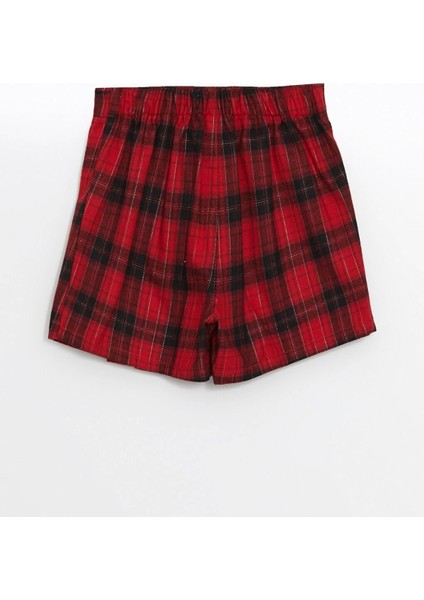Lcw Kids Kırmızı Beli Lastikli Ekose Kız Çocuk Şort Etek fiyatları