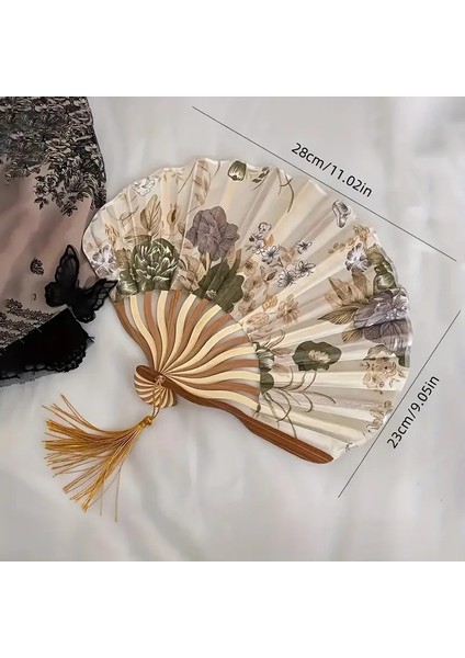 Tasarımlı Retro Bambu Katlanır Yelpaze - Japon Tarzı El Yelpazesi modelleri