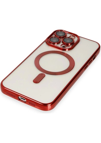 Newface iPhone 13 Pro Kılıf Kross Magneticsafe Kapak - Kırmızı indirimleri