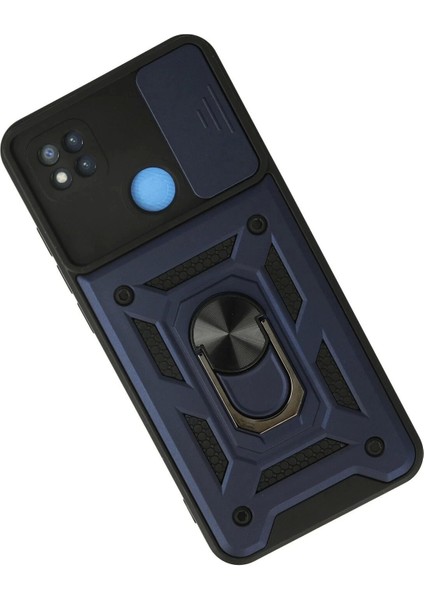 Newface Xiaomi Redmi 9c Kılıf Pars Lens Yüzüklü Silikon - Lacivert modelleri