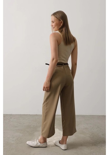 Kemer Pens Detaylı Pantolon - Haki fırsatları