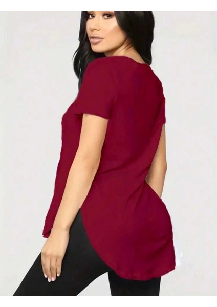 Kadın Türlü Viskon Kumaş Yırtmaç Detaylı Bluz modelleri