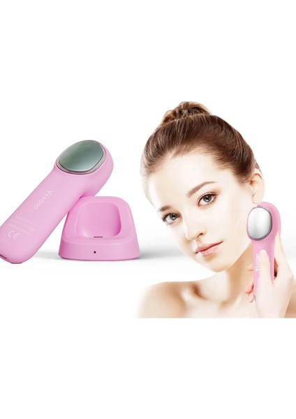 Multiface Sıcak - Soğuk Kompress ve Titreşimli Şarjlı Yüz Temizleme Cihazı - Pembe fiyatları