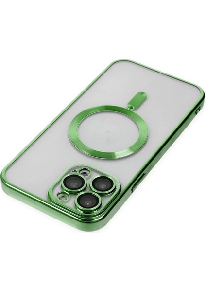 Newface iPhone 13 Pro Kılıf Kross Magneticsafe Kapak - Koyu Yeşil indirimleri