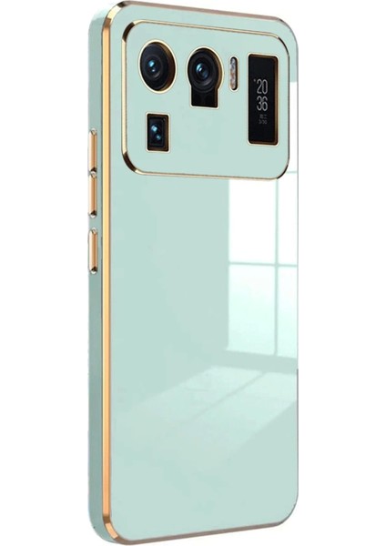 Newface Xiaomi Mi 11 Ultra Kılıf Volet Silikon - Açık Yeşil modelleri