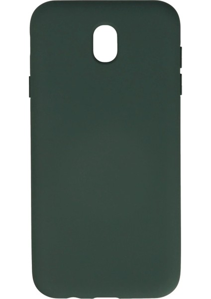 Newface Samsung Galaxy J7 Pro / J730 Kılıf Nano Içi Kadife Silikon - Koyu Yeşil