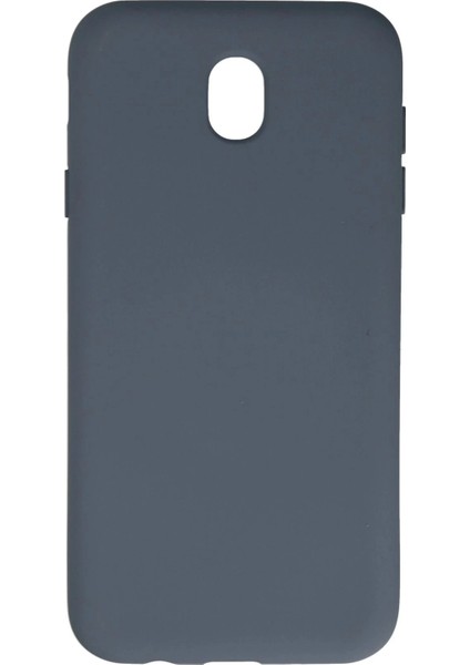Newface Samsung Galaxy J7 Pro / J730 Kılıf Nano Içi Kadife Silikon - Gri