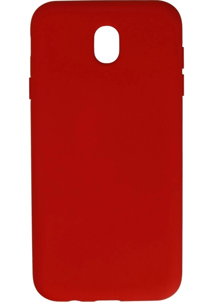 Newface Samsung Galaxy J7 Pro / J730 Kılıf Nano Içi Kadife Silikon - Kırmızı