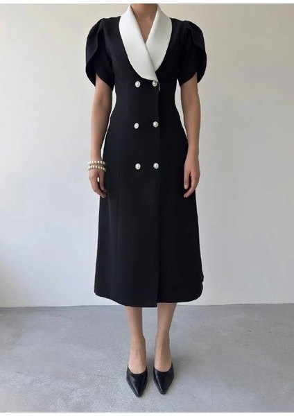 Reta Düğme Detaylı Elbise fiyatları