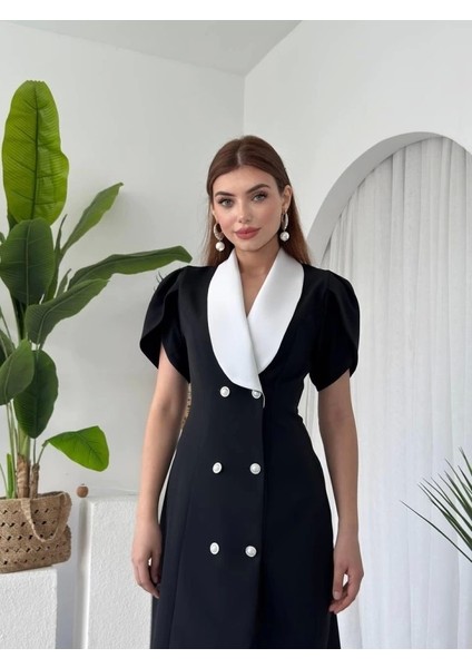 Reta Düğme Detaylı Elbise modelleri