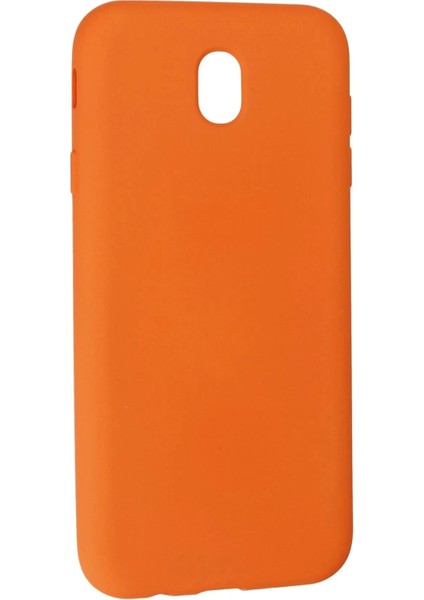 Newface Samsung Galaxy J7 Pro / J730 Kılıf Nano Içi Kadife Silikon - Turuncu modelleri