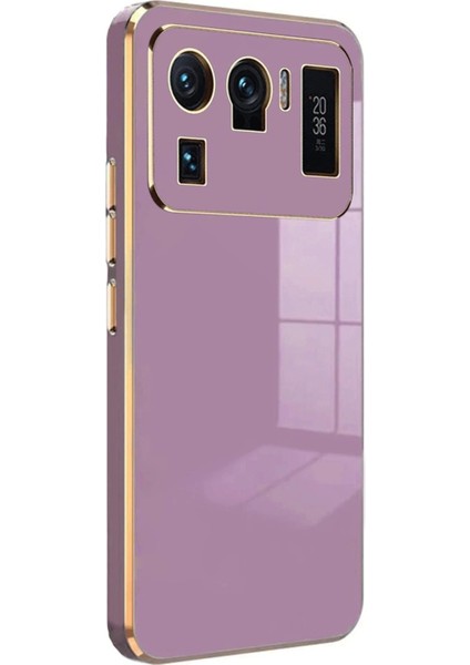Newface Xiaomi Mi 11 Ultra Kılıf Volet Silikon - Mor modelleri