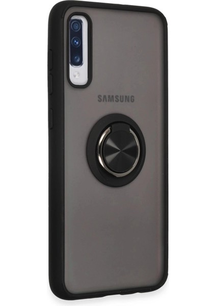 Newface Samsung Galaxy A70 Kılıf Montreal Yüzüklü Silikon Kapak - Siyah fiyatları