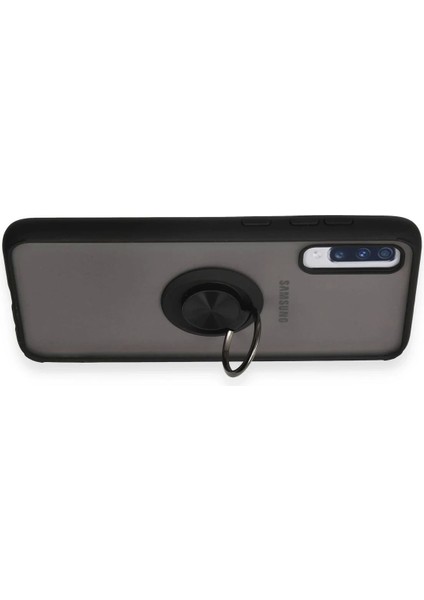 Newface Samsung Galaxy A70 Kılıf Montreal Yüzüklü Silikon Kapak - Siyah fırsatları