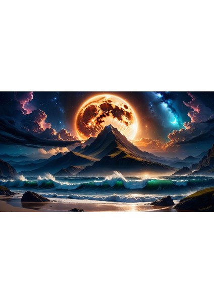 Sanatsal Manzara Iv Ev Duvar Salon Güzellik Salonu Ofis Dükkan Dekarasyon Kanvas Tablo fiyatları