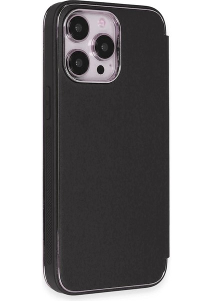 Newface iPhone 13 Pro Max Kılıf Dolpin Kapaklı - Siyah fırsatları