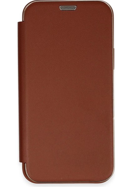 Newface iPhone 12 Kılıf Dolpin Kapaklı - Kahverengi fiyatları