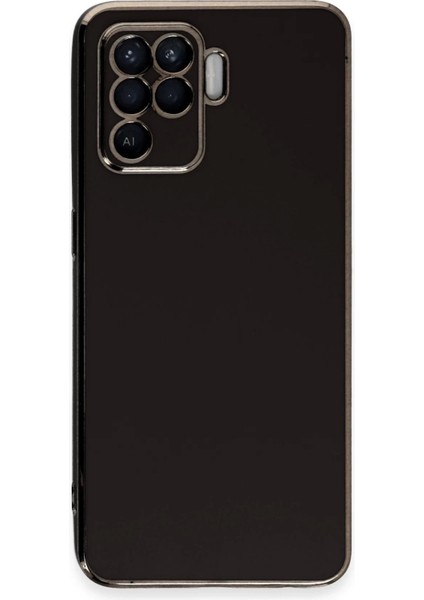 Newface Oppo Reno 5 Lite Kılıf Volet Silikon - Siyah