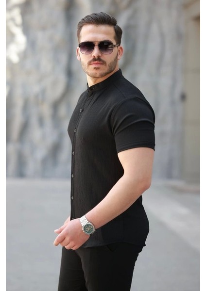 Erkek Hakim Yaka Kısa Kollu Gömlek fiyatları