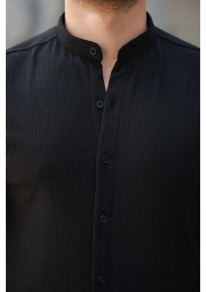 Erkek Hakim Yaka Kısa Kollu Gömlek modelleri