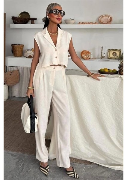 Zoe Crop Yelek Takım 9744-08