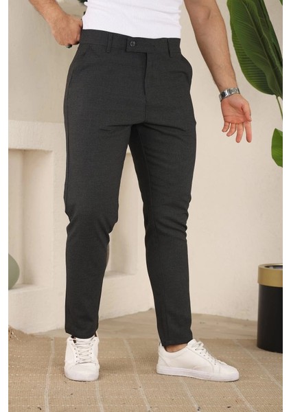 Erkek Slim Fit Likralı Bilek Boy Dilli Kumaş Pantolon fiyatları