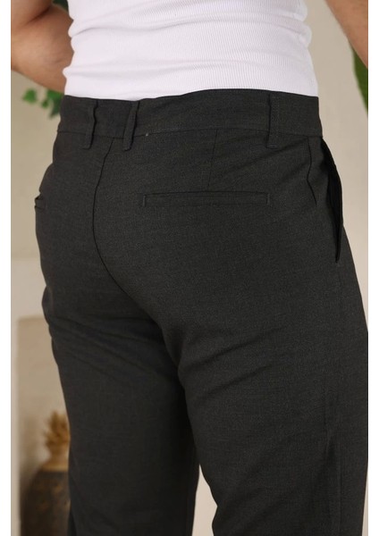 Erkek Slim Fit Likralı Bilek Boy Dilli Kumaş Pantolon modelleri