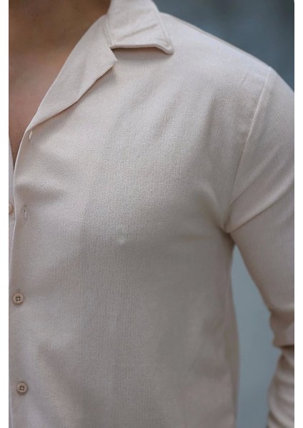 Erkek Kadife Dokulu Uzun Kollu Gömlek modelleri