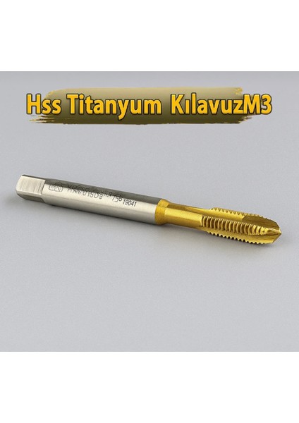 Hss Titanyum Düz Makine Kılavuzu M - 3 x 0,5