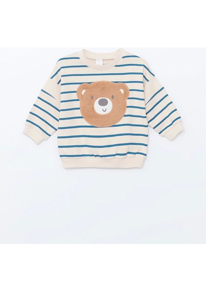 Lcw Baby Ekru Nakışlı Erkek Bebek Sweatshirt ve Pantolon 2'li fiyatları