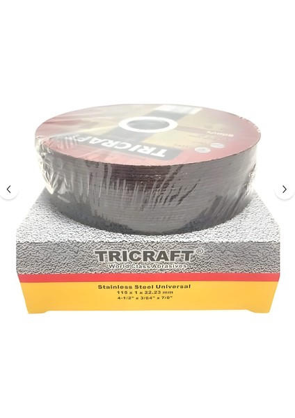 Trıcraft 4 Kutu (4X25 100 Adet) Metal Kesici Taş 115X1.0X22 M fiyatları