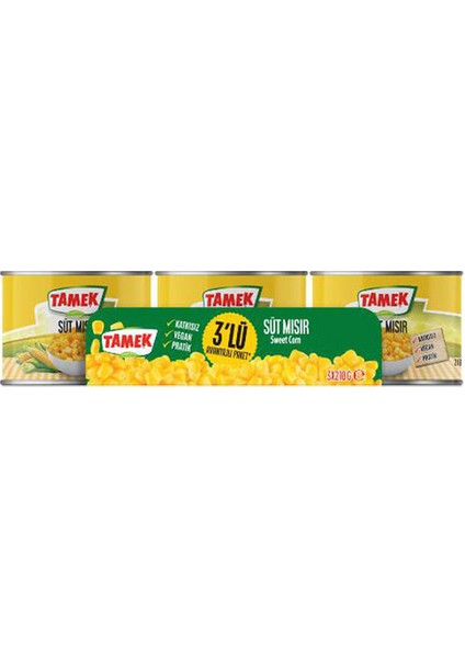 Mısır Konservesi 3X210 gr x 3 Adet fiyatları