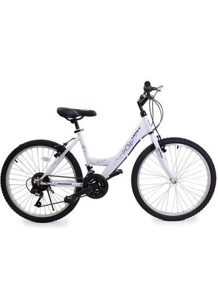 2600 Colorado Kadın Dağ Bisikleti V 26 Jant 21 Vites Beyaz Mor