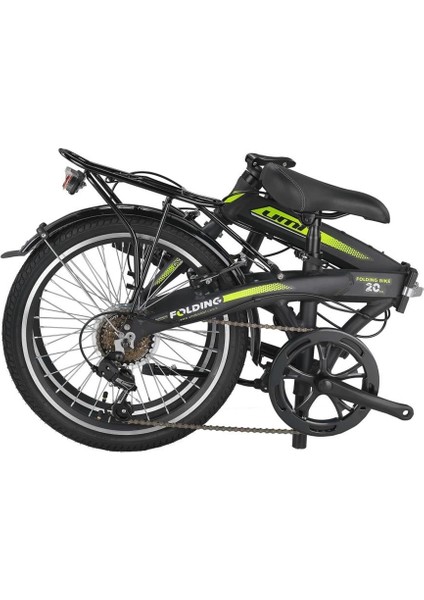 2036 Foldıng Katlanır Bisiklet V 20 Jant 6 Vites Black Lıme fiyatları