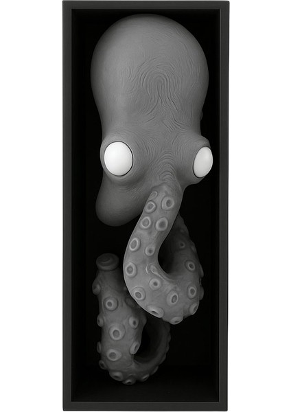 Ahtapot Figürü - Modern Kitaplık Dekoru