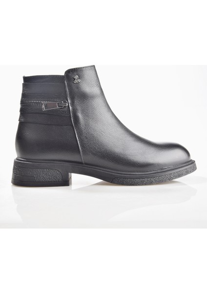 2551022K Kadın Hakiki Deri Topuklu Bot