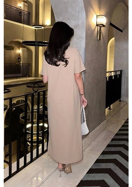 Manque Polo Yaka Yırtmaçlı Elbise 2689-8 fiyatları