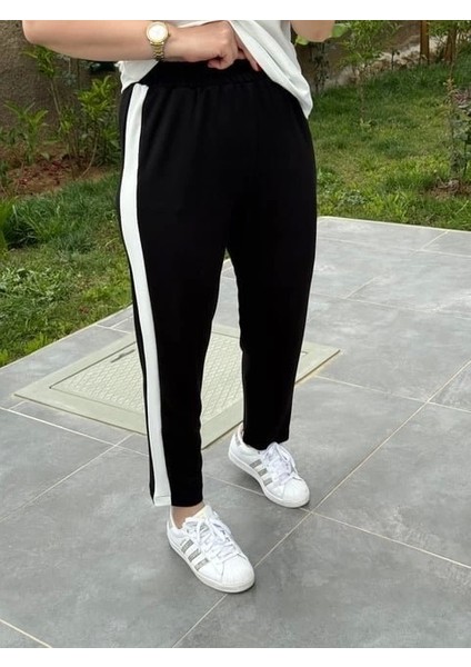 Kadın Modal Dokulu Kumaş Yanı Şeritli Takım modelleri