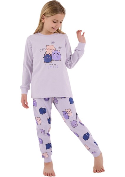 Roly Poly Kız Çocuk Lila Pijama Takımı 3705-2 fiyatları