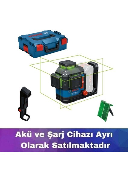 Gll 18V-120-33 Cg Yeşil Çizgi Lazer (Akü ve Şarj Yoktur) 0601065101