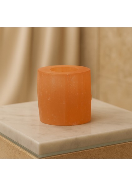 Selenit Doğal Taş Mumluk modelleri