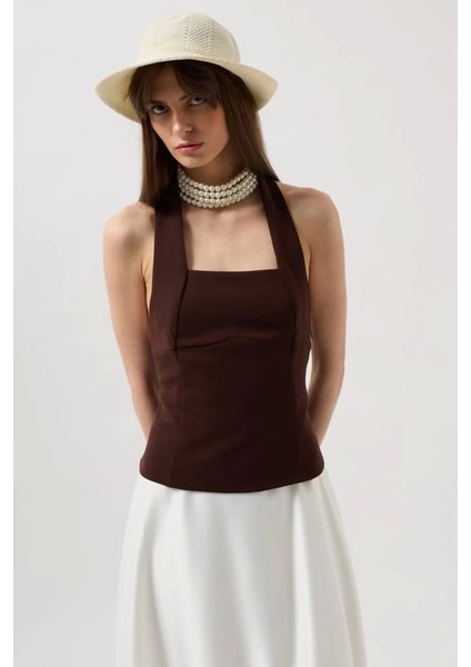 Kalın Askılı Crop Bluz modelleri