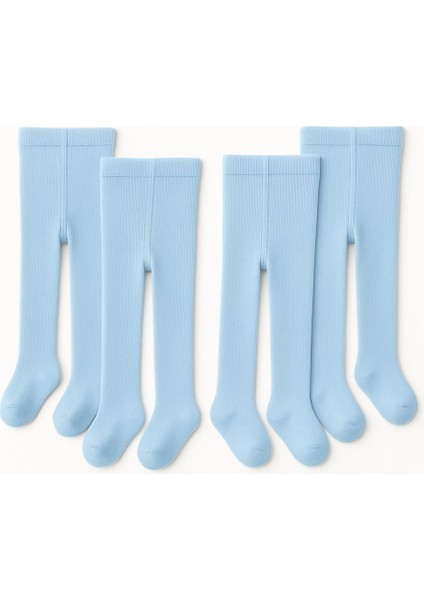4 Adet Organik Pamuk -Terletmez- Kız ve Erkek Yenidoğan Bebek Çocuk Külotlu Çorap