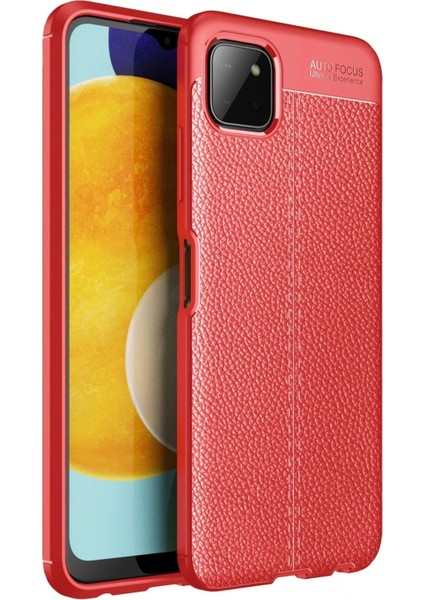 Newface Samsung Galaxy A22 Kılıf Auto Focus Kapak - Kırmızı