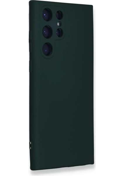 Newface Samsung Galaxy S23 Ultra Kılıf Nano Içi Kadife Silikon - Koyu Yeşil fiyatları