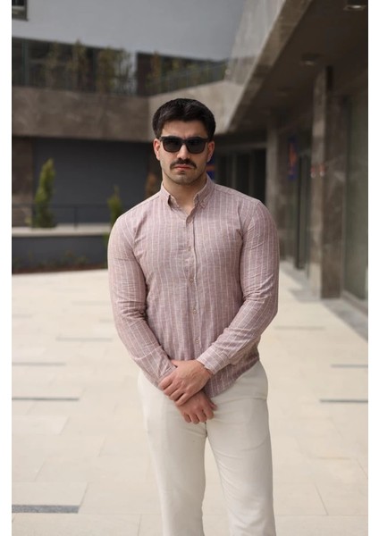 Erkek Çizgi Desenli Gömlek fiyatları