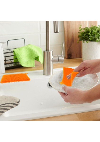 Yeni Nesil Silikon Bulaşık Süngeri - 5'li fırsatları