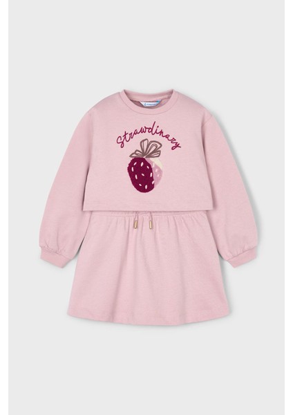 Kız Çocuk Sweatshirt Elbise – Pembe fiyatları